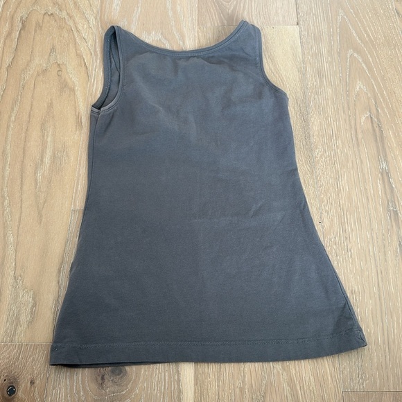 H&M Women’s Pima Cotton Scoop Neck Tank Top Gray Small Undershirt Summer Beach - Picture 7 of 7